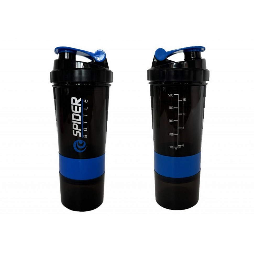 Шейкер спортивный Spider EF-7200-BL 0,5 л, Черно-синий опт, дропшиппинг