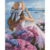 Алмазная мозаика "Цветущее побережье" ©Kira Corporal Идейка AMO7384 40х50 см