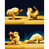 Картина по номерам "Цыплята йоги" ©Lucia Heffernan BS53571, 40х50см