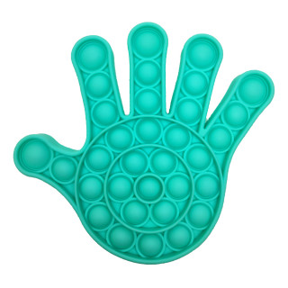 Игрушка-антистресс "POP-IT" PPT-H(Turquoise) Рука Бирюзовый