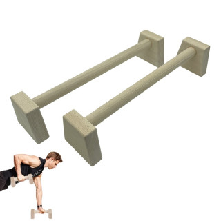 Паралетси, упори для віджимання дерев'яні Wood Gym Push Up NE-WD-50 з бука 50 см 2 шт