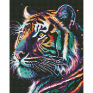 Алмазная мозаика "Фантастический тигр" AMO7742 с АВ стразами 40х50 см                                 
