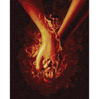 Картина по номерам. "Огонь между нами 3" 40*50см KHO4777