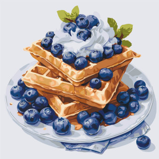 Картина по номерам "Черничный десерт" 12041-AC 40х40 см