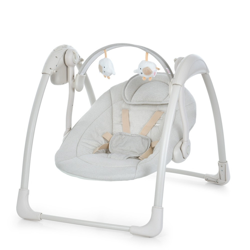 Убаюкивающий центр-шезлонг 6511, 5-ти точечные ремни безопасности опт, дропшиппинг