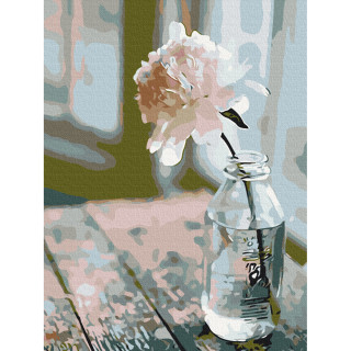 Картина по номерам "Утонченный пион" Brushme RBS28245 30x40 см