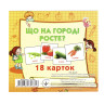 Развивающие карточки для детей Что растет на огороде J018y, 18 картинок опт, дропшиппинг
