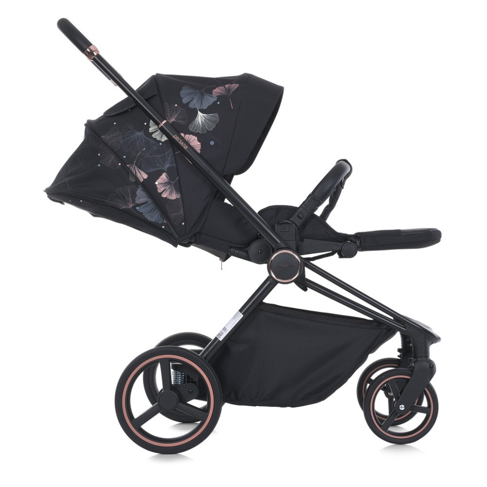 Коляска детская универсальная 2 в 1 PERSONA ME 1091-B Black Art опт, дропшиппинг