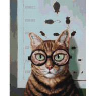 Алмазная мозаика "Проверка зрения котика" ©Lucia Heffernan DBS1219, 40x50 см