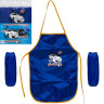 Фартук детский с нарукавниками для мальчиков CR5520(Dark-Blue) 54х37 см (80433) опт, дропшиппинг