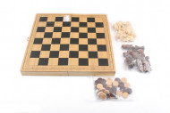 Деревянные Шахматы 820 с нардами и шашками 