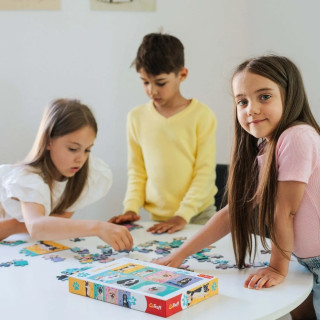 Детские пазлы  "В мире собак" Trefl 16421 100 элементов