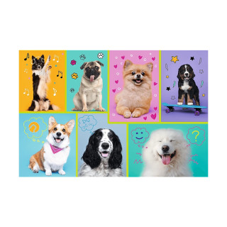 Детские пазлы  "В мире собак" Trefl 16421 100 элементов