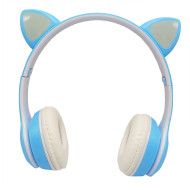 Дитячі навушники з котячими вушками VIV-23M(Blue)