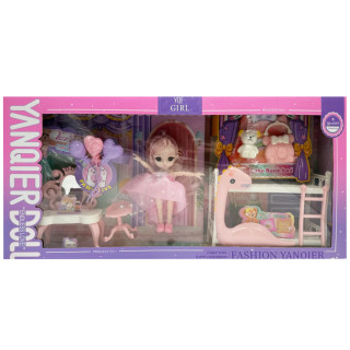 Детская игрушечная кукла "YQE-Girl" 3688-184A, с аксессуарами