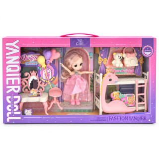 Детская игрушечная кукла "YQE-Girl" 3688-184A, с аксессуарами