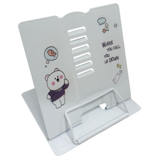 Подставка для книг "Bear" 555-328-S(White) металлическая