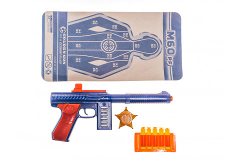 Игрушечный автомат с мягкими пулями M60 PF Golden Gun 909GG