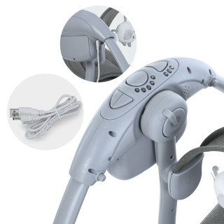 Убаюкивающий центр-шезлонг  6599, 5-ти точечные ремни безопасности