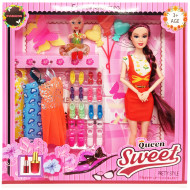 Игровой набор Кукла с дочкой "Quenn Sweet" 313K43(Orange) с аксессуарами