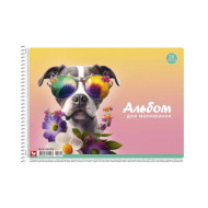 Альбом для рисования Собака в цветах PB-SC-020-573-3 спираль, 20 листов 