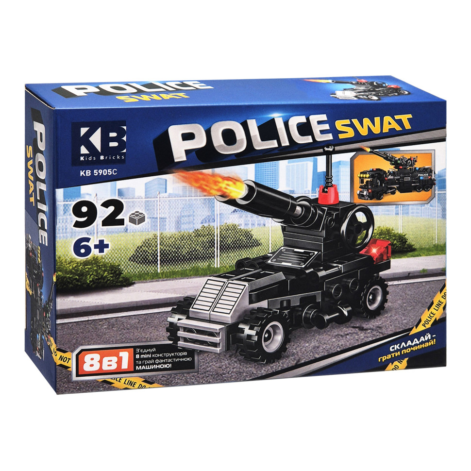 Дитячий конструктор Police SWAT KB 5905C пластик, 92 деталі - гурт(опт), дропшиппінг