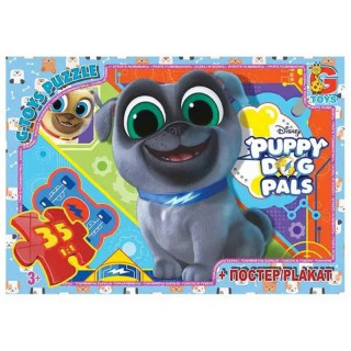 Пазлы детские "Веселые мопсы" Puppy Dog Pals MD401, 35 элементов