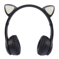 Дитячі навушники з котячими вушками VIV-23M(Black)