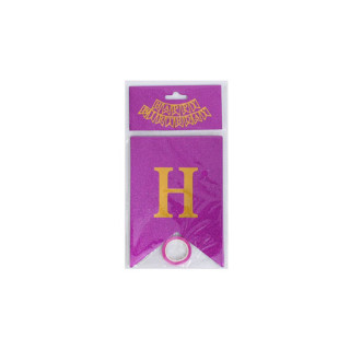 Гирлянда с флажками "Happy Birthday" MK 5955(Violet) фиолетовый