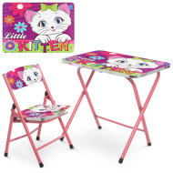 Детский столик Bambi A19-KITTEN со стульчиком