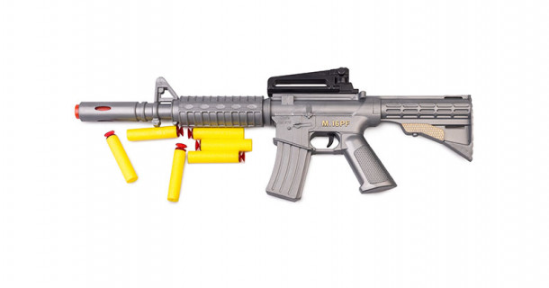 Іграшковий автомат з м'якими кулями M16 PF Golden Gun 910GG 