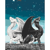 Картина по номерам "Пара драконов" Art Craft 16008-AC 40х50 см