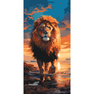 Картина по номерам "Царь зверей" 11544-AC 40x80 см