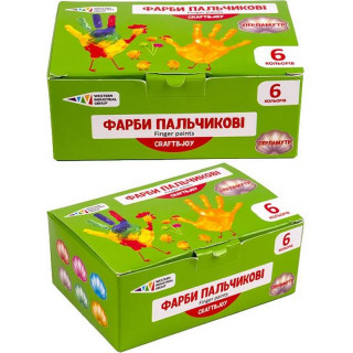 Детские пальчиковые краски "Перламутр" 322074/Cr 6 цветов по 40 мл
