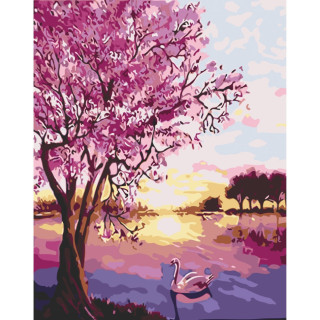 Картина по номерам "Одинокий Лебедь" Art Craft 40х50см 11014-AC