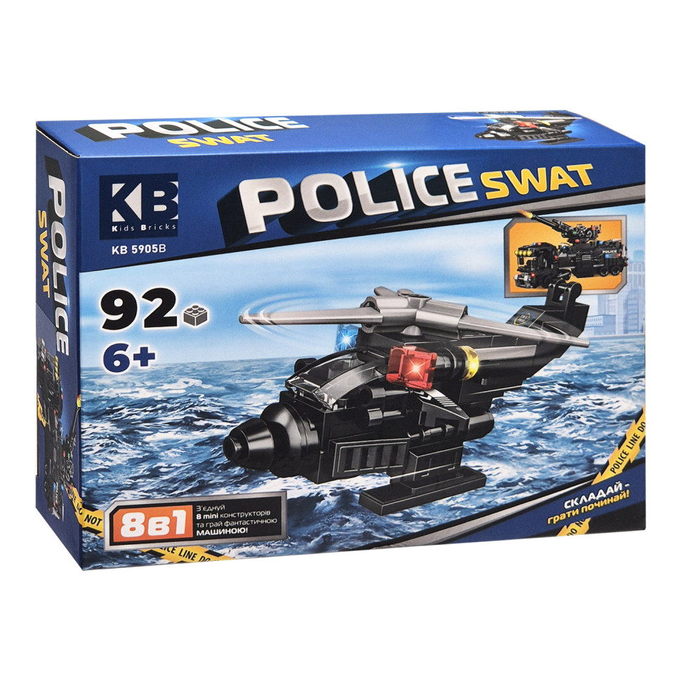 Детский конструктор Police SWAT KB 5905B пластик, 92 детали опт, дропшиппинг