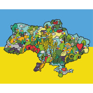 Картина по номерам "Цветущая Украина" 10590 40х50 см
