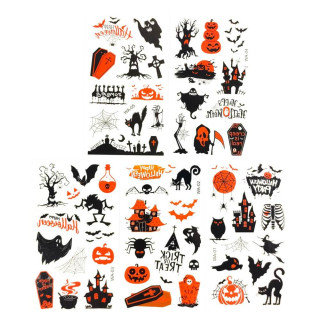 Набор детских временных тату «Хэллоуин №1» kids-tatto-halloween-set5-01