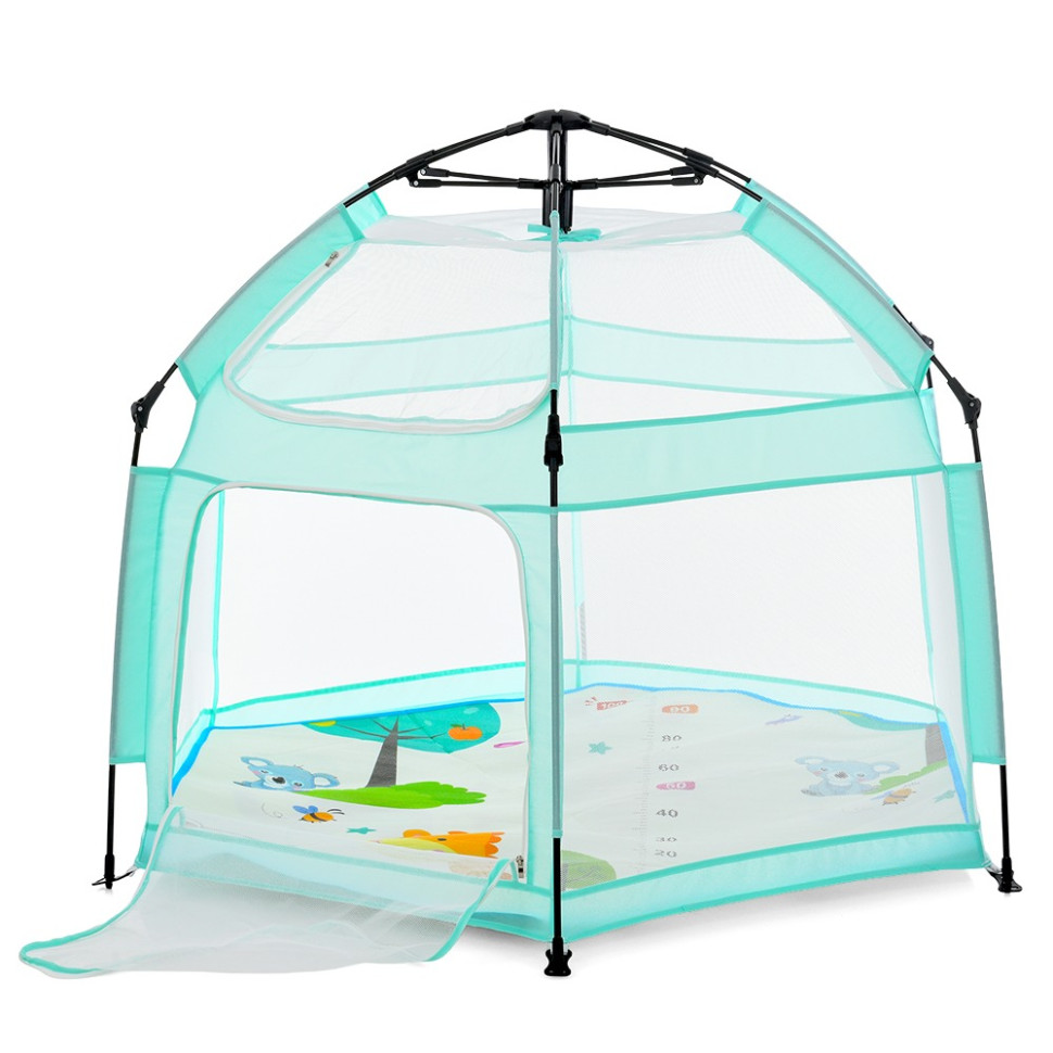 Дитячий манеж MR 1512 Dusty Green 146×127×110 см - гурт(опт), дропшиппінг 