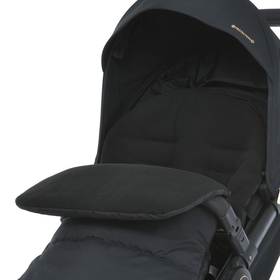 Конверт у коляску ME 1130 Footmuff Basic Black 96 х 43 см, застібки-блискавки - гурт(опт), дропшиппінг 