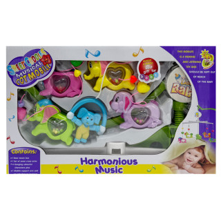 УЦЕНКА!!! Музыкальный мобиль на кроватку "Harmonious music" Bambi M 1245-30A U/R-UC, заводная