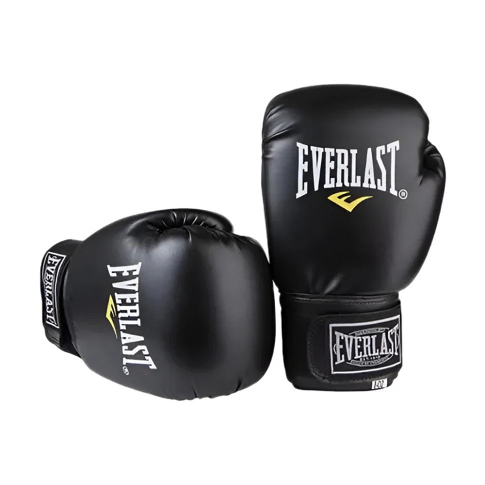 Боксерські рукавички Everlast EF-0370-16 чорні 16 унцій (16 oz) - гурт(опт), дропшиппінг