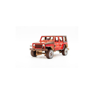 Деревянный 3D конструктор "Джип Wrangler" Арт-25162, 162 детали