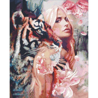 Алмазная вышивка. "Нежность" AM1009, 40х50 см