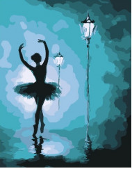 Картина по номерам. Brushme "Балерина в свете фонарей" GX25686, 40х50 см                                       