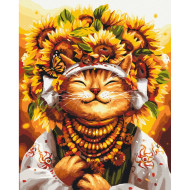 Картина по номерам "Кошка Солнышко" © Марианна Пащук Brushme BS53558 40х50 см