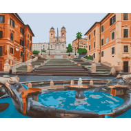 Картина по номерам "Площадь Испании в Риме" Art Craft 11228-AC 40х50 см