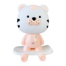 Нічник дитячий «Тигр на скейті» MGZ-1408(Pink) мережевий, живлення від USB - гурт(опт), дропшиппінг 