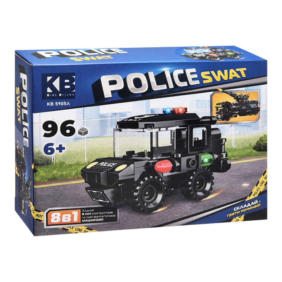 Детский конструктор Police SWAT KB 5905A пластик, 96 деталей опт, дропшиппинг