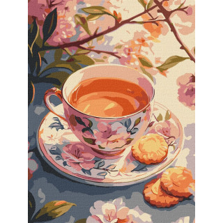 Картина по номерам "Цветочный чай" ©art_selena_ua KHO5722, 30х40 см